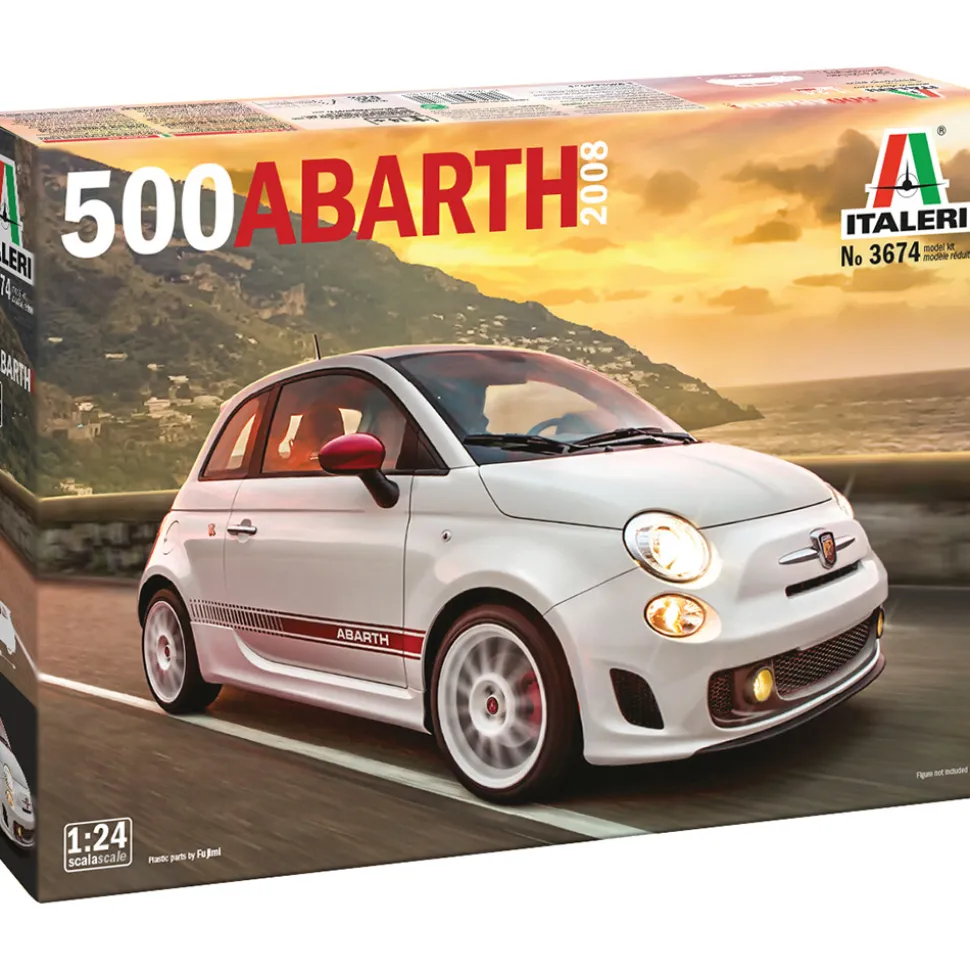 2008 500 Abarth 1/24 Kit 1:24 scale Plastic by Italeri