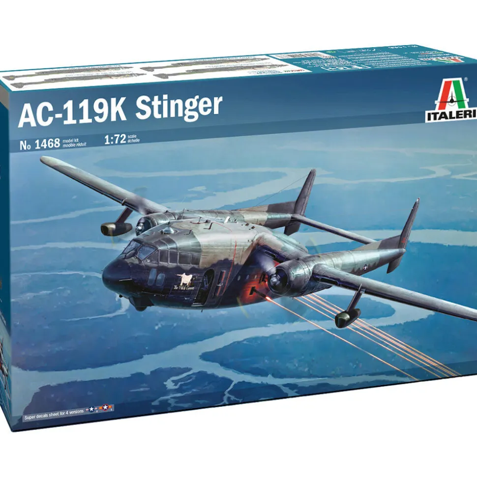 AC-119K Stinger 1/72 Kit 1:72 Scale Plastic by Italeri
