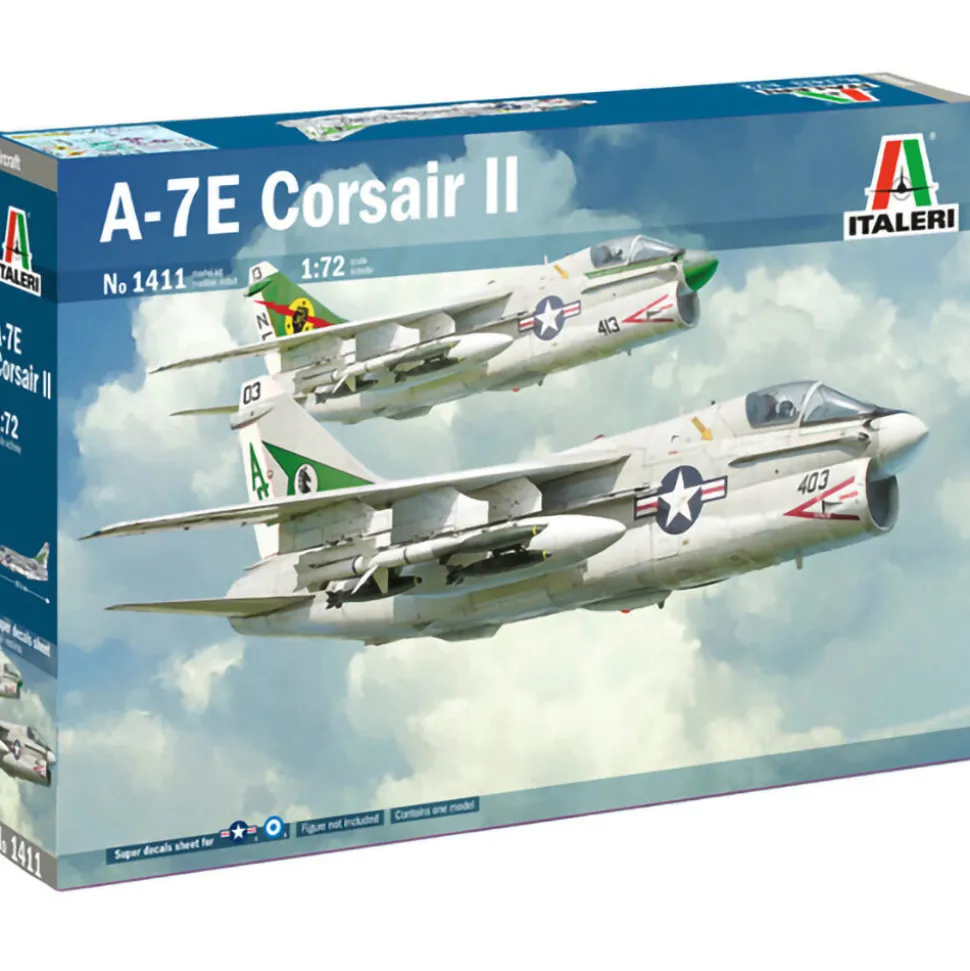 A-7E Corsair Ii 1/72 Kit 1:72 Scale Plastic Model Kit by Italeri