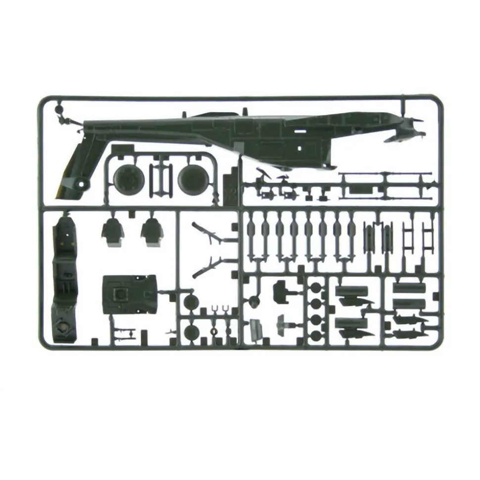AH-64A Apache 1/72 Kit 1:72 Scale Plastic Model Kit by Italeri