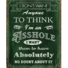 A-Hole Metal Sign Desperate Enterprises (3001) by Desperate Enterprises