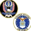 Air Force Veteran Challenge Coin CH1400 (CK019) Metal Alloy by Eagle Emblems