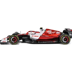 2022 Alfa Romeo F1 C42 Z.Guanyu White Canada GP 2022 1:18 Scale Diecast Model Car by Solido