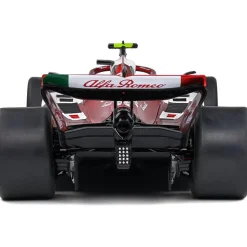 2022 Alfa Romeo F1 C42 Z.Guanyu White Canada GP 2022 1:18 Scale Diecast Model Car by Solido