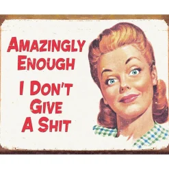 Amazingly Enough Metal Sign 1423 Tin by Desperate Enterprises