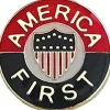 America First Shield Lapel Pin Ruffin (253940) by Ruffin Flag Company