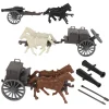 American Civil War 1/32 Artillery Transport Set BMC Toys (67393) 1:32 Scale Plastic by BMC Toys