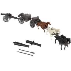 American Civil War 1/32 Artillery Transport Set BMC Toys (67393) 1:32 Scale Plastic by BMC Toys