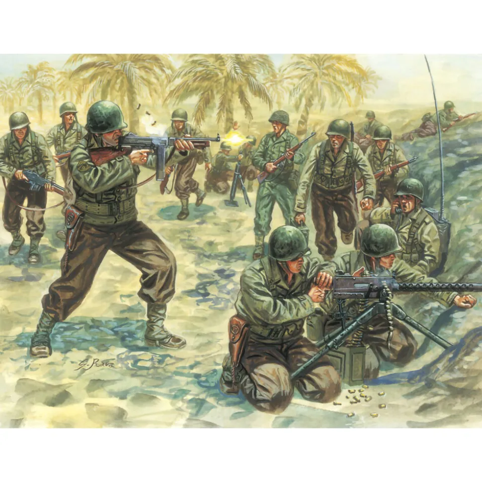 American Infantry 1/72 Plastic Figures Italeri (6120s) 1:72 Scale Plastic by Italeri