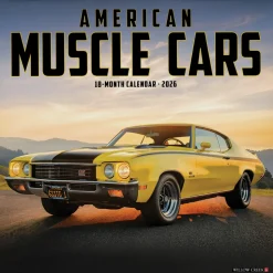 American Muscle Cars 2026 Wall Calendar Stapled Wall Calendar by Willow Creek Press, Inc.