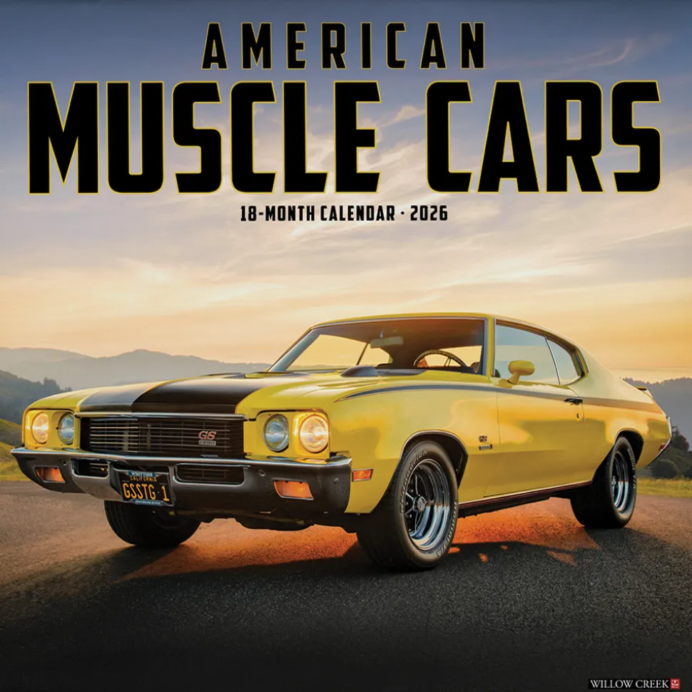 American Muscle Cars 2026 Wall Calendar Stapled Wall Calendar by Willow Creek Press, Inc.