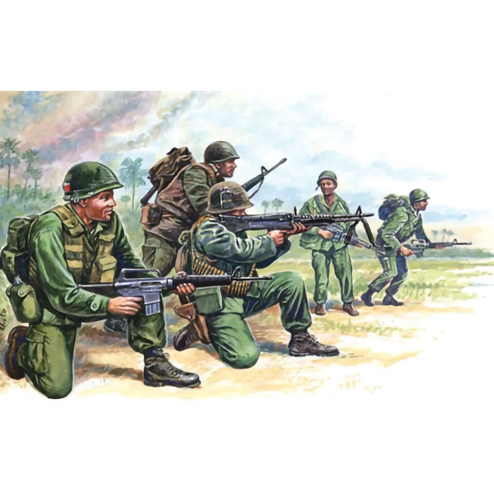 American Special Forces (Vietnam) 1/72 Plastic Figures 1:72 Scale Plastic by Italeri