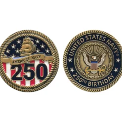 America's Navy 250th Challenge Coin Eagle Crest (2258) by Eagle Crest