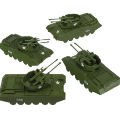 Anti-Aircraft Tanks 1/48 Plastic 4-Piece Set BMC Toys (48543) 1:48 scale Plastic by BMC Toys