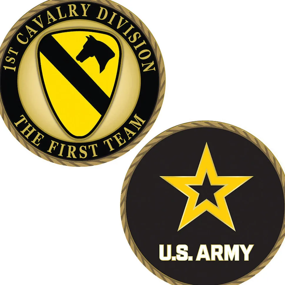 Army 1st Cavalry Challenge Coin CH1056 (CK019) Metal Alloy by Eagle Emblems