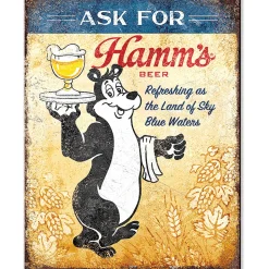 Ask for Hamm's Metal Sign Desperate Enterprises (2950) by Desperate Enterprises