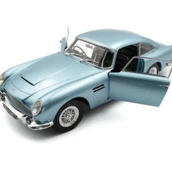 1964 Aston Martin DB5 Light - Metallic Blue 1:18 Scale Diecast Model Car by Solido