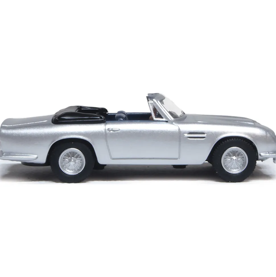 Aston Martin DB6 Mark 2 Volante - Silver Birch 1:87 Scale Diecast Model Car by Oxford Diecast