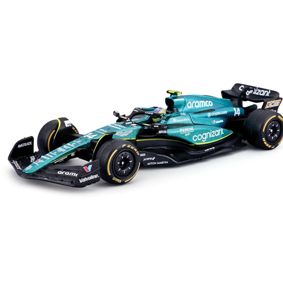 2023 Aston Martin F1 AMR23 - Alonso #14 1:43 Scale Diecast Replica Model by Bburago