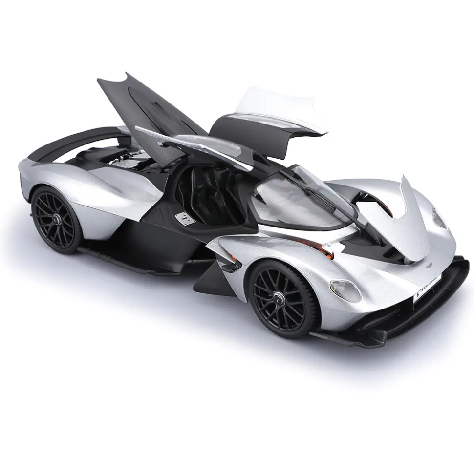 2022 Aston Martin Valkyrie - Silver 1:18 Scale Diecast Model Car by Maisto