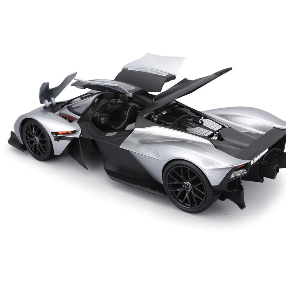 2022 Aston Martin Valkyrie - Silver 1:18 Scale Diecast Model Car by Maisto
