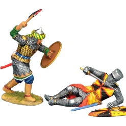 Attacking Saracen w/Fallen Crusader 1/30 Figure K&C (MK252) 1:30 scale Metal by King and Country