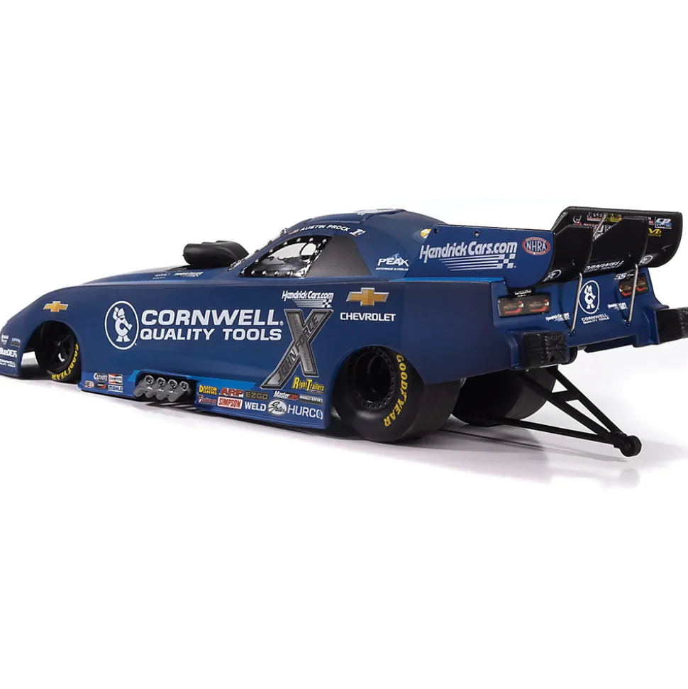 2025 Austin Prock Cornwell Tools Chevy Camaro Funny Car 1:24 Scale Diecast Model Car by Auto World