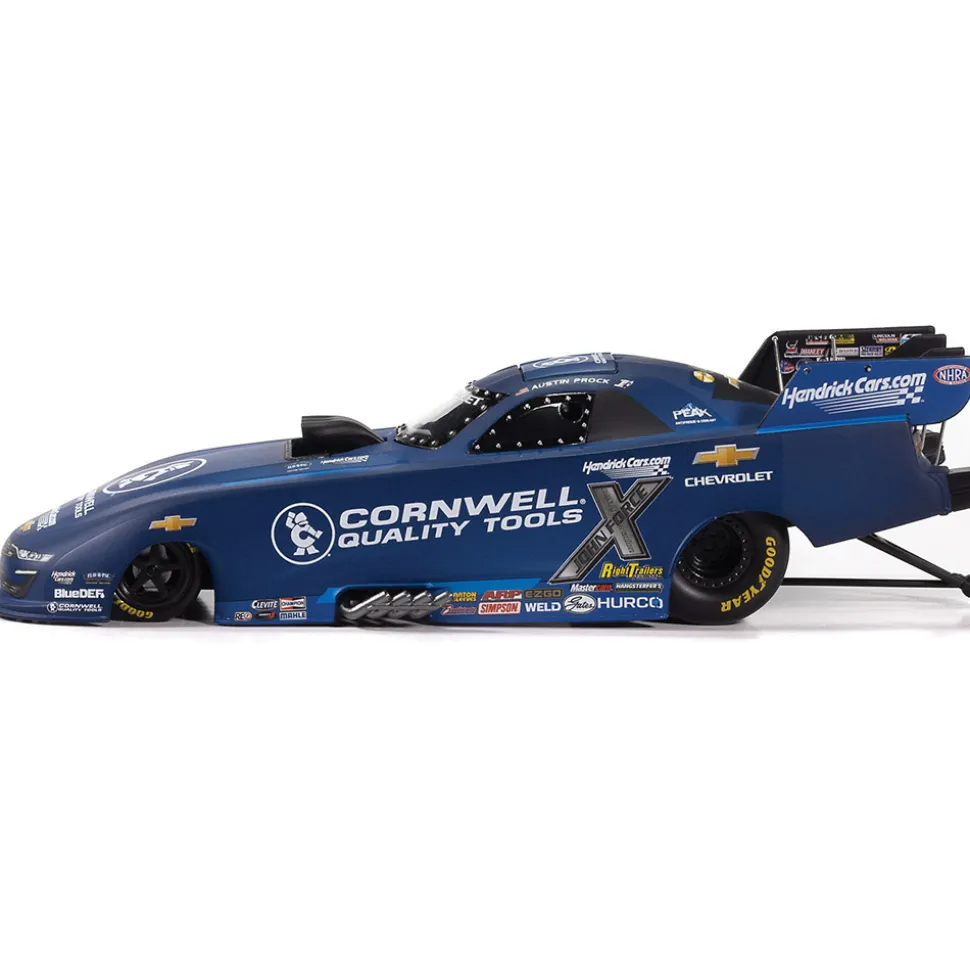 2025 Austin Prock Cornwell Tools Chevy Camaro Funny Car 1:24 Scale Diecast Model Car by Auto World