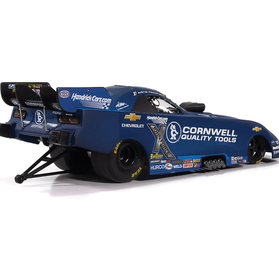 2025 Austin Prock Cornwell Tools Chevy Camaro Funny Car 1:24 Scale Diecast Model Car by Auto World