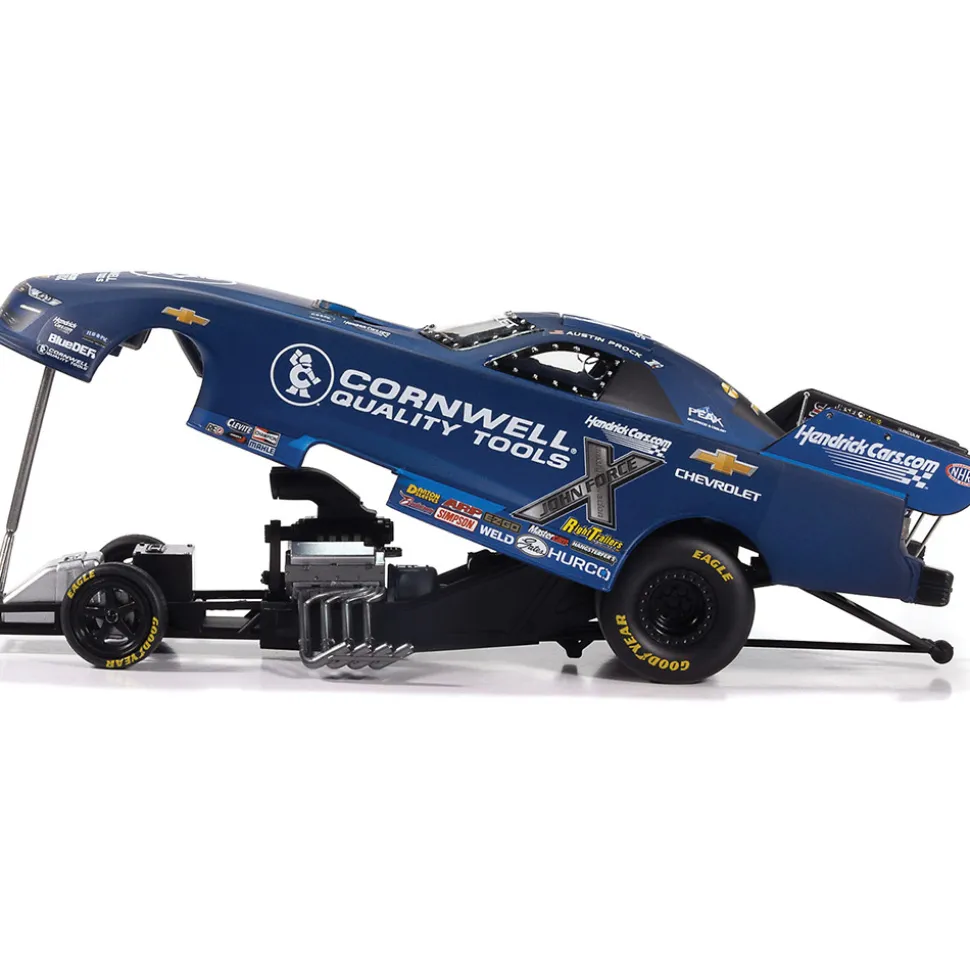 2025 Austin Prock Cornwell Tools Chevy Camaro Funny Car 1:24 Scale Diecast Model Car by Auto World