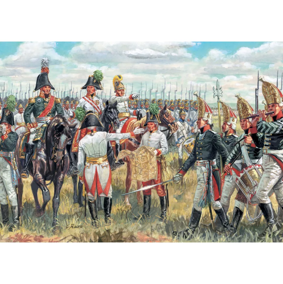 Austrian & Russian General Staff 1/72 Plastic Figures 1:72 scale Plastic by Italeri