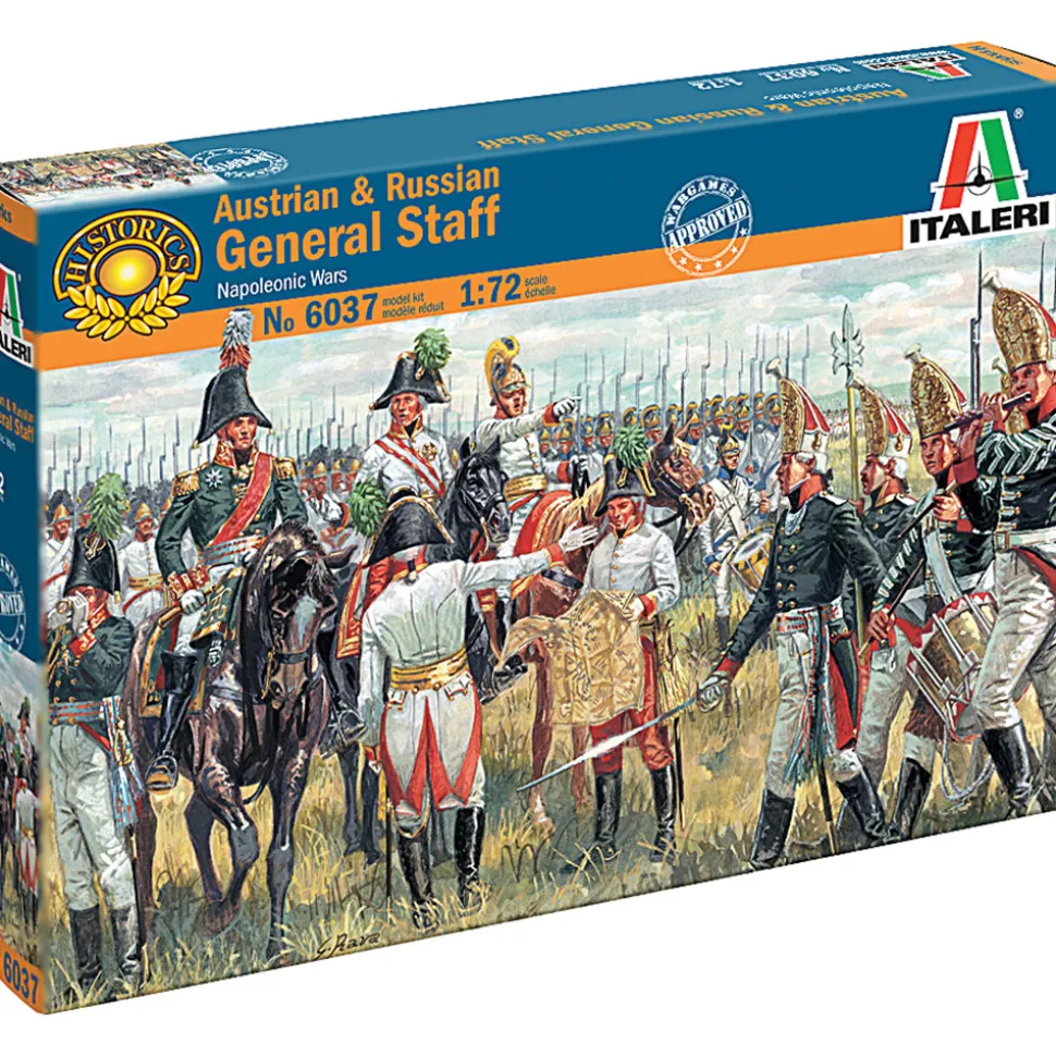 Austrian & Russian General Staff 1/72 Plastic Figures 1:72 scale Plastic by Italeri