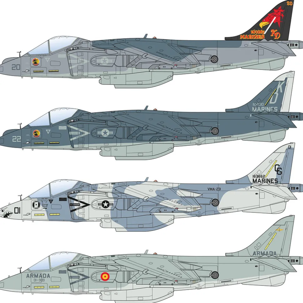 AV-8B Harrier II 1/72 Kit Italeri (90193) 1:72 scale Plastic by Italeri
