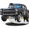 1955 Bad-Ass Gasser Cut Out Metal Sign Wall Sign by Vintage Signs