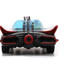 1966 Batmobile w/Batman, Robin Penguin & Joker Figures 1:24 Scale Diecast Model Car by Jada Toys