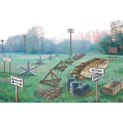 Battlefield Accessories (WWII) 1/72 Kit 1:72 Scale Plastic Model Kit by Italeri
