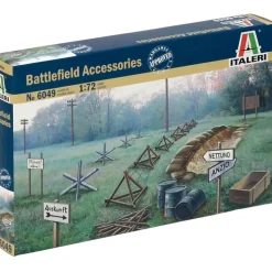 Battlefield Accessories (WWII) 1/72 Kit 1:72 Scale Plastic Model Kit by Italeri