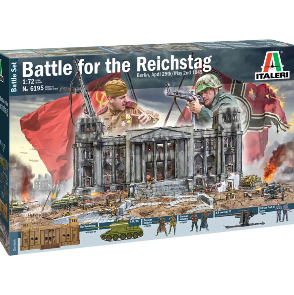 Battle For The Reichstag 1/72 Figure Kit 1:72 Scale Plastic Model Kit by Italeri