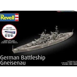 Battleship Gneisenau Complete Model Kit 1:1200 Scale Plastic Model Kit by Revell