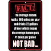 Beer Fact Metal Sign SPSBRF3 Embossed Aluminum by Signs 4 Fun