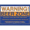 Beer Zone Metal Sign BERG005 Heavy gauge steel by Vintage Sign Co.