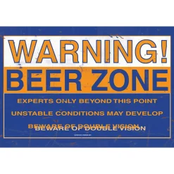 Beer Zone Metal Sign BERG005 Heavy gauge steel by Vintage Sign Co.