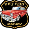 Bel Air Hot Rod Garage Metal Sign Metal Sign by Reedyville Goods