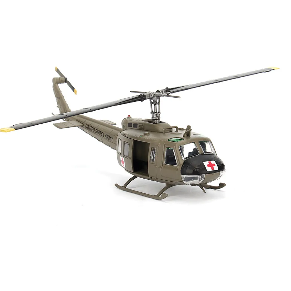 Bell UH-1H Iroquois "Huey" 1/72 Die Cast Model - 57th Medical "Dustoff" Detachment, U.S. Army, Vietnam, 1967 1:72 scale Diecast Helicopter by Bless Wing