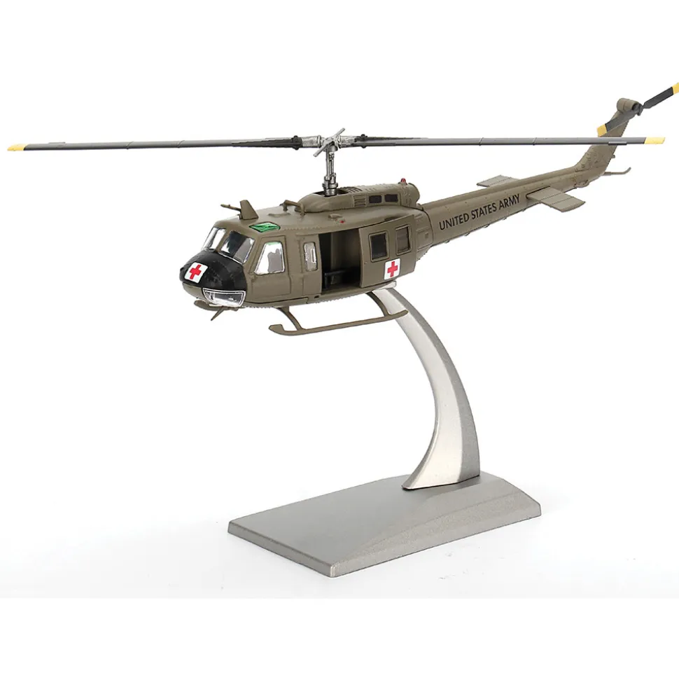 Bell UH-1H Iroquois "Huey" 1/72 Die Cast Model - 57th Medical "Dustoff" Detachment, U.S. Army, Vietnam, 1967 1:72 scale Diecast Helicopter by Bless Wing
