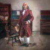 BENJAMIN FRANKLIN 1/30 FIGURE William Britain 10114 1:30 Scale Die Cast Metal by William Britain