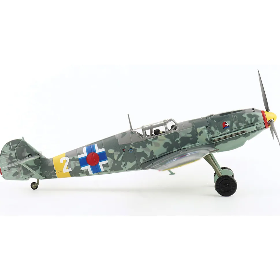BF 109E-3 1/48 Die Cast Model - HA8724 Jan Reznak, Luftwaffe 13.(slow)/JG 52, White 2, USSR, Jan. 1:48 scale by Hobby Master