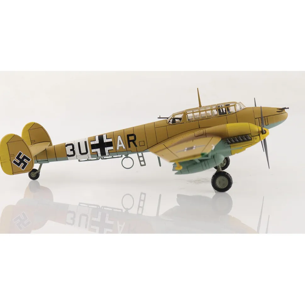 BF 110E-2 1/72 Die Cast Model 7./ZG 26, Italy 1941 1:72 scale Metal by Hobby Master