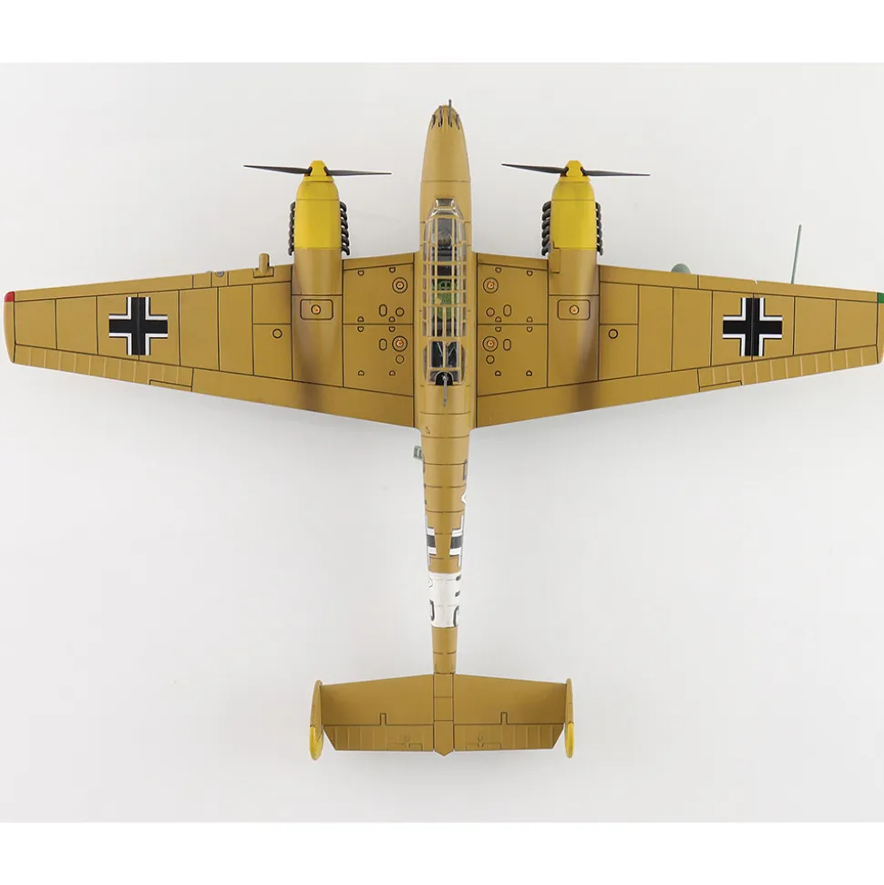 BF 110E-2 1/72 Die Cast Model 7./ZG 26, Italy 1941 1:72 scale Metal by Hobby Master