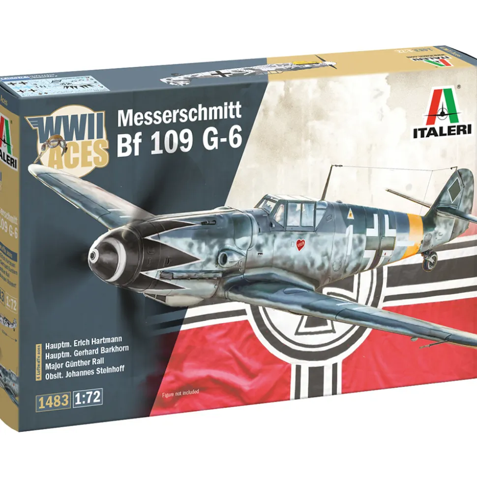 Bf 109 G-6 1/72 Kit - Aces Italeri (1483) 1:72 scale Plastic by Italeri